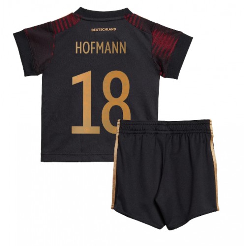 Otroški Nogometni dresi Nemčija Jonas Hofmann #18 Gostujoči SP 2022 Kratek Rokav (+ Kratke hlače)